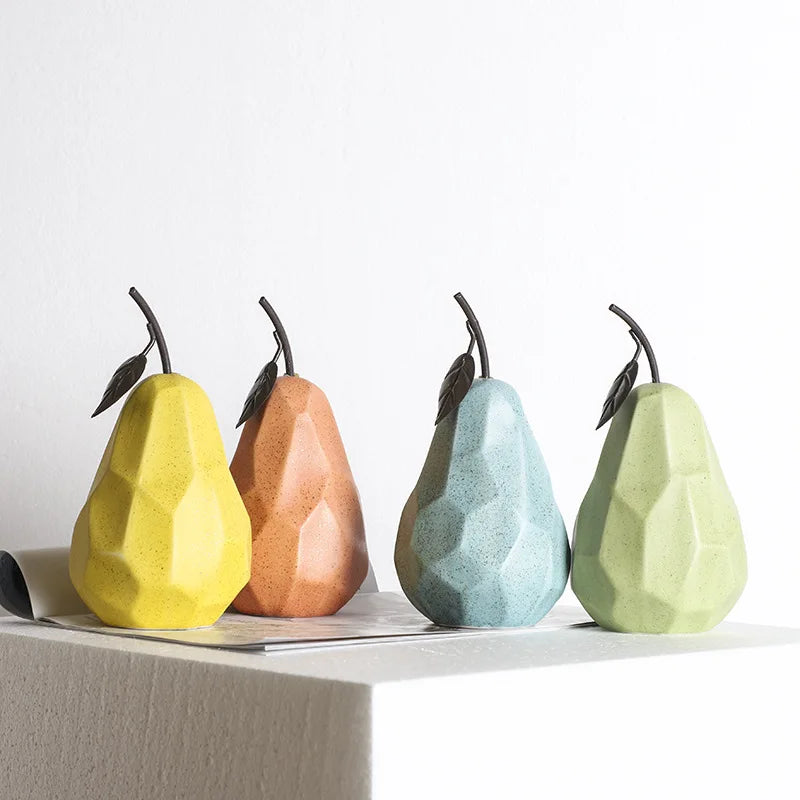 Sculpture Fruit Ceramic Decor Modern