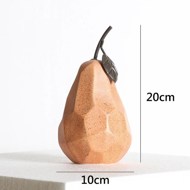 Sculpture Fruit Ceramic Decor Modern