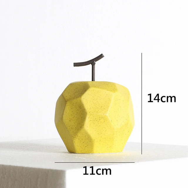 Sculpture Fruit Ceramic Decor Modern