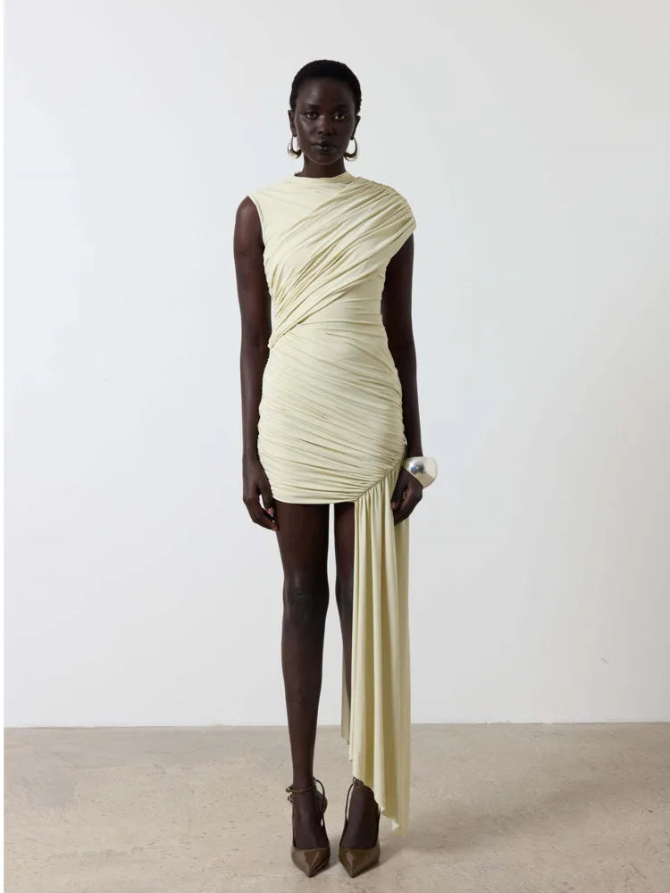 Sexy Mini Dress Modern Irregular