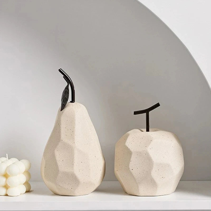 Sculpture Fruit Ceramic Decor Modern