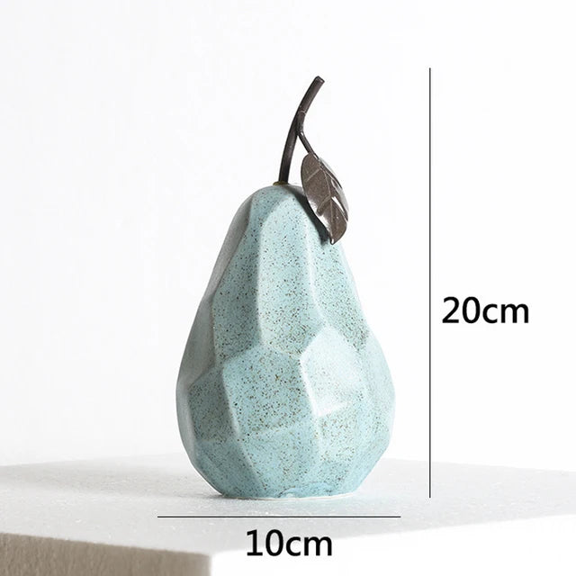 Sculpture Fruit Ceramic Decor Modern