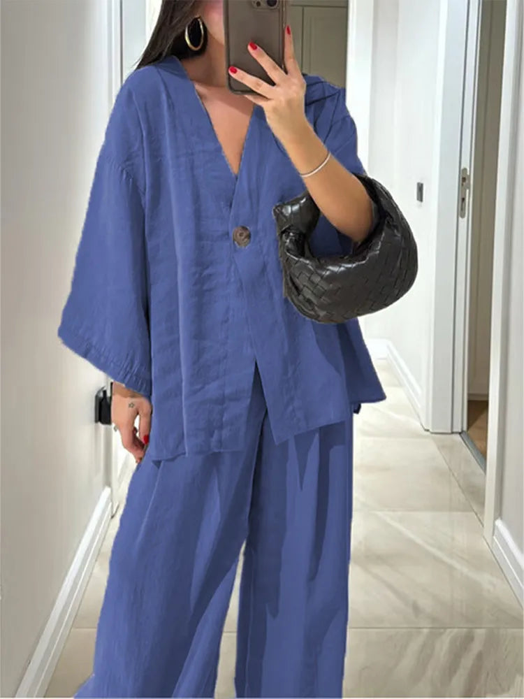 Elegant and Versatile Two-Piece Women's Set