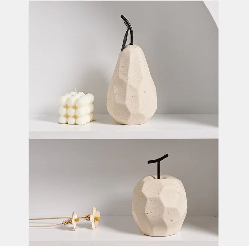 Sculpture Fruit Ceramic Decor Modern