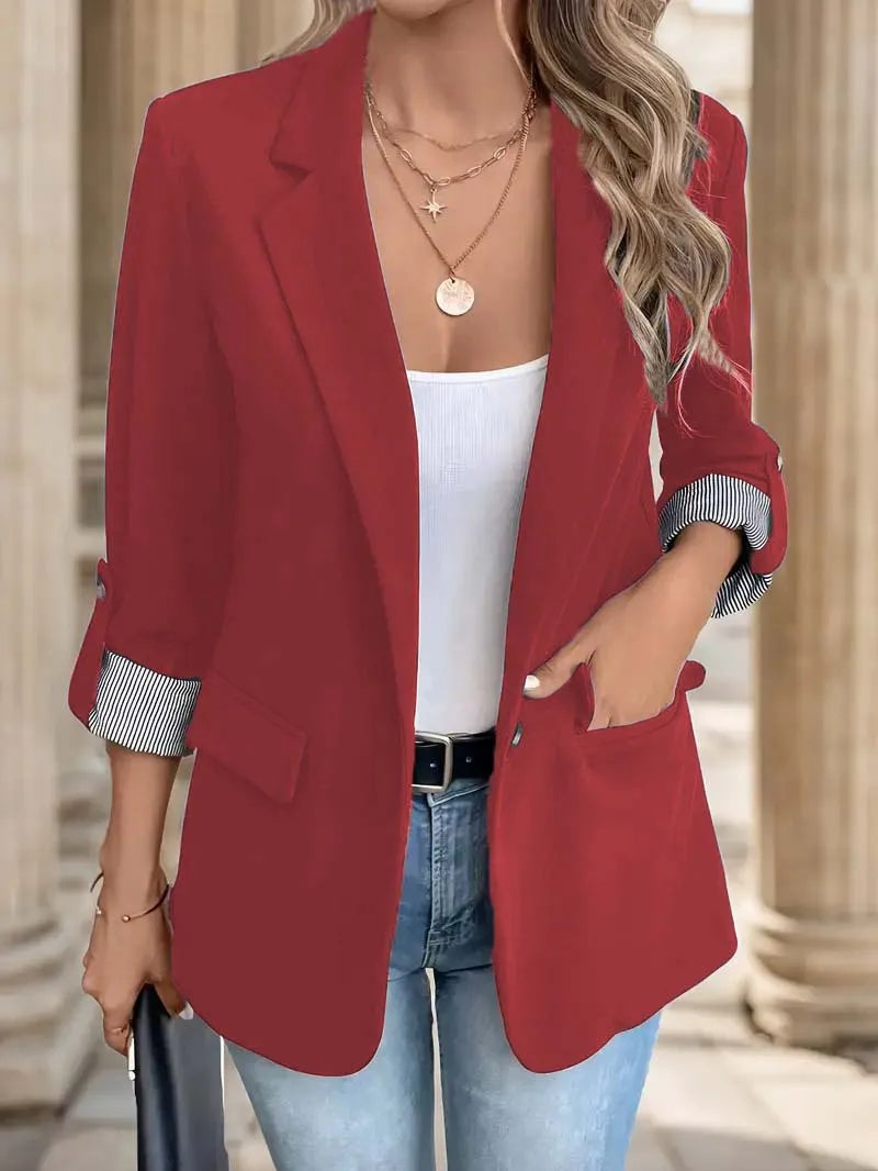 Rolled Up Sleeve Blazer