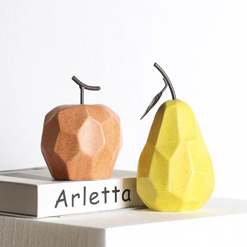 Sculpture Fruit Ceramic Decor Modern