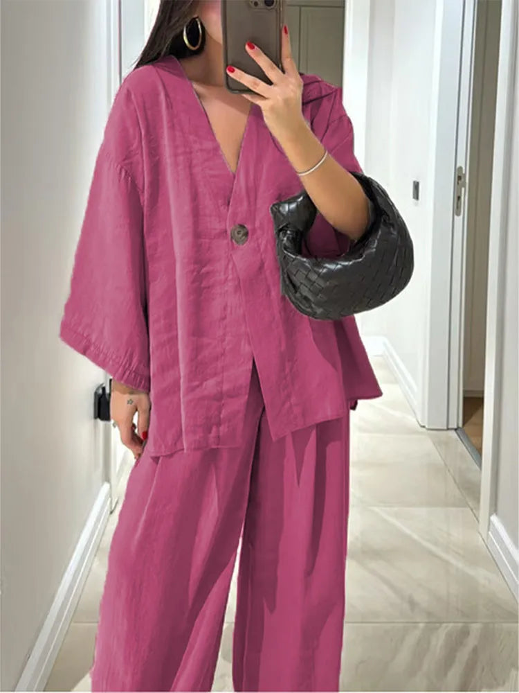 Elegant and Versatile Two-Piece Women's Set