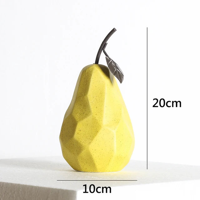 Sculpture Fruit Ceramic Decor Modern