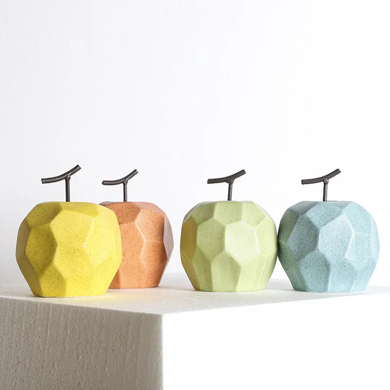 Sculpture Fruit Ceramic Decor Modern