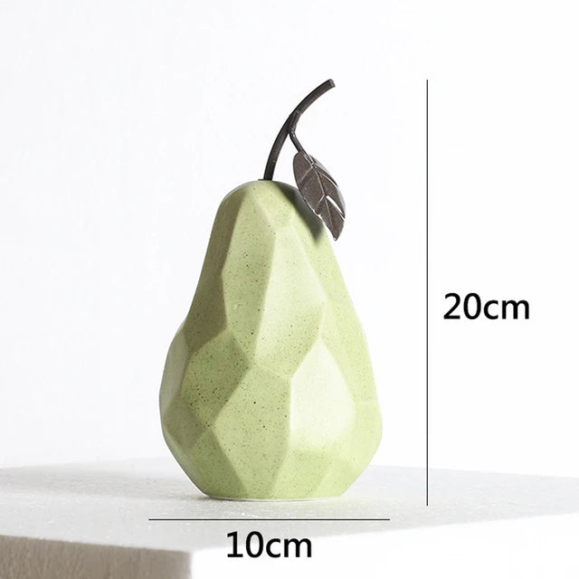 Sculpture Fruit Ceramic Decor Modern
