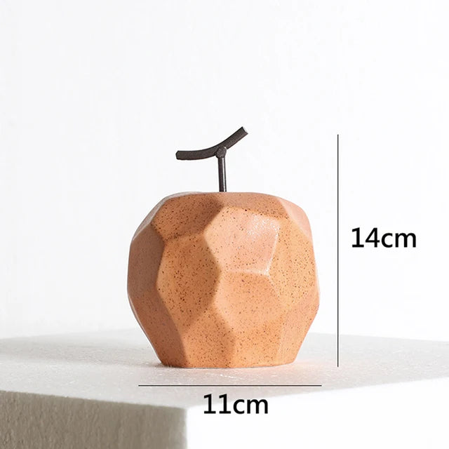 Sculpture Fruit Ceramic Decor Modern